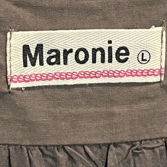 Anthropologie Maronie Ruched Tie Dress Size L - Picture 5 of 6